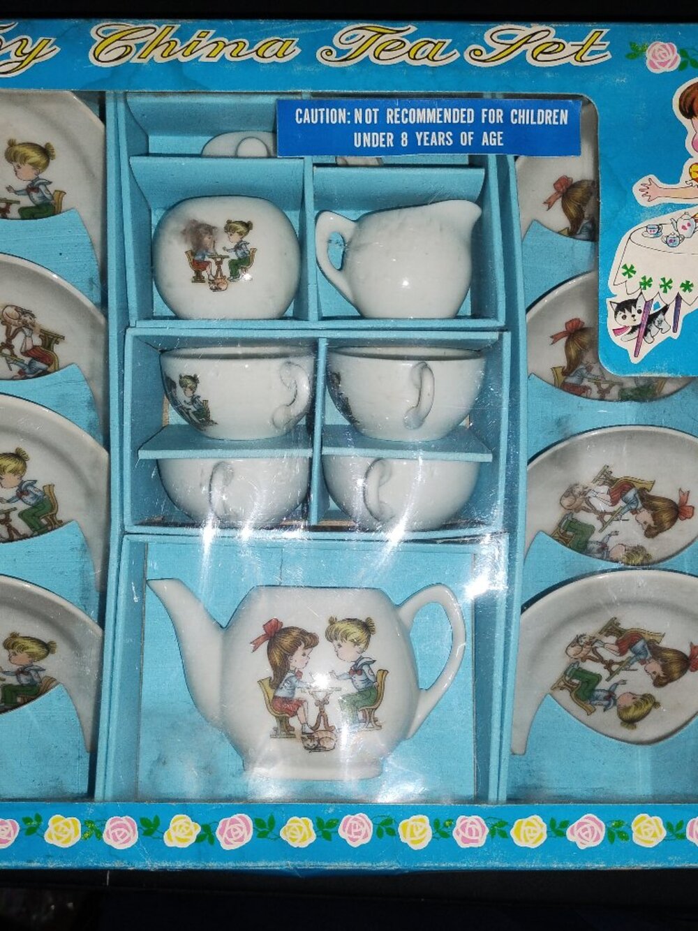 Vintage Toy China Tea Set Made In Japan In Original Box